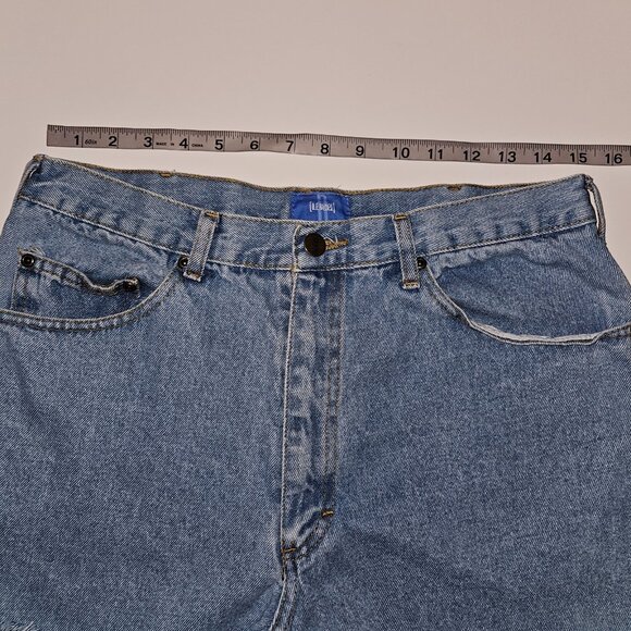 VTG B.E. Blues Cutoff Denim Shorts Booty Jean Approx 30" Waist High Rise y2k - Picture 4 of 8